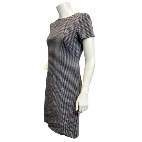 THEORY Houdstooth Aline Dress Sz 6 - Picture 8 of 9